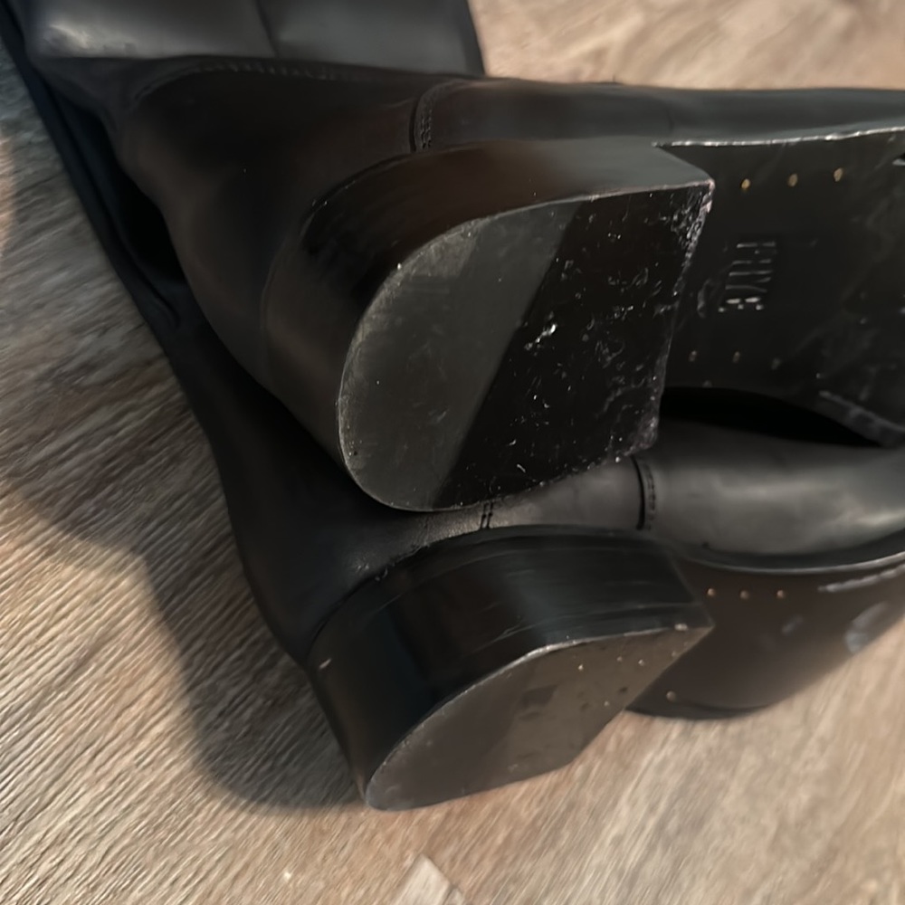 Elegant Black Over the Knee Boots - Picture 5 of 7